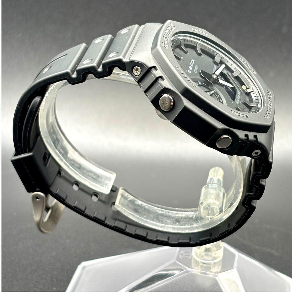 Casio G-Shock GA-2100-1A1 Monochrome Black Carbon Core Guard CasiOak Watch NIB - Picture 8 of 17